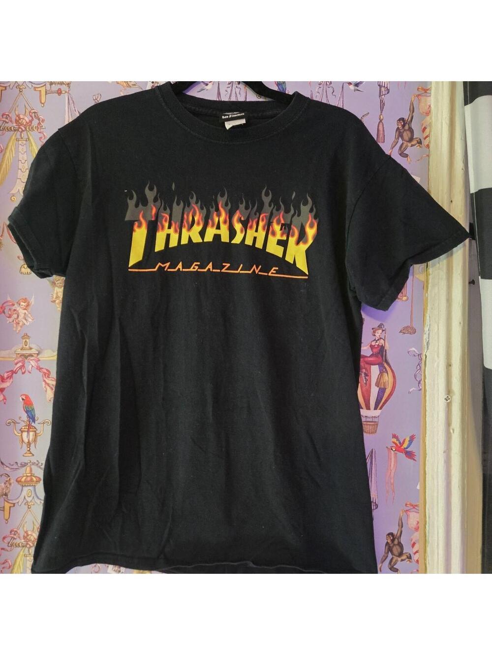 Thrasher Men's Black Tshirt
